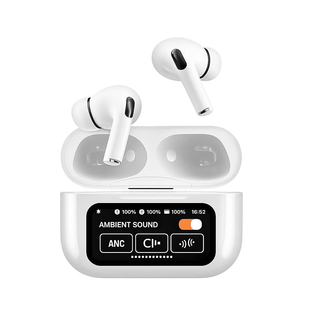 A9 Pro Smart-Screen ANC Earbuds